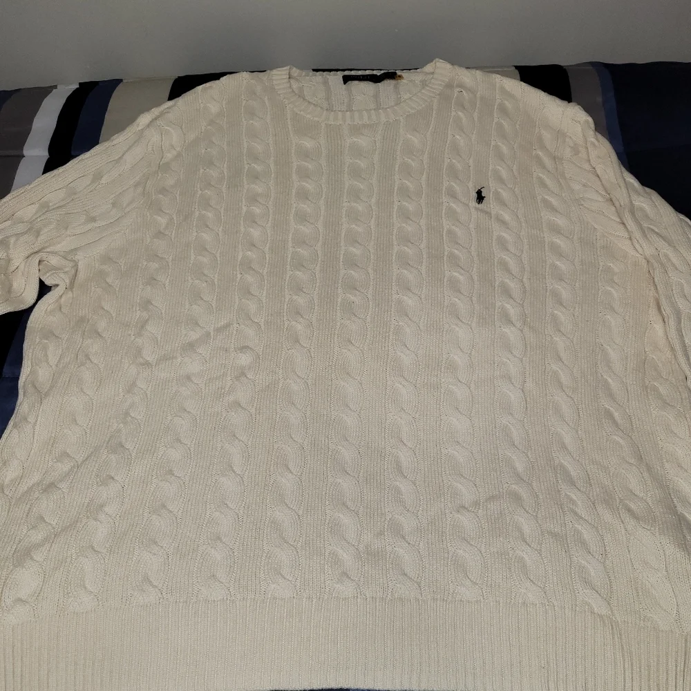 Polo Ralph Lauren Sweater- Men's Big & Tall Size 4XLT- Cream
